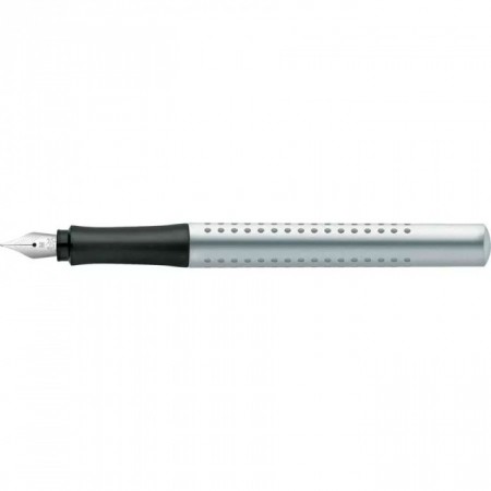 Grip 2011 Fountain Pen with Medium Nib, Silver